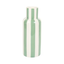 Green Stripe Ceramic Vase - thumbnail 2