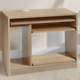 R White Cabinets Brown Computer Desk