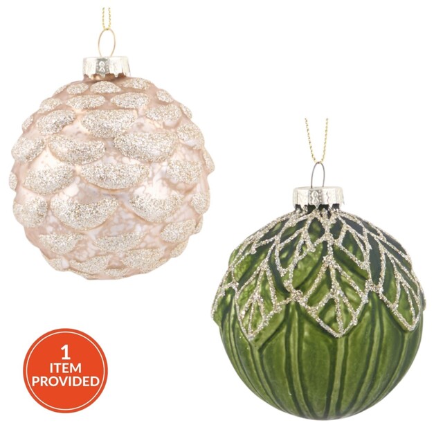 Single Amber Charm Antique Forest Bauble in Assorted styles - image 1