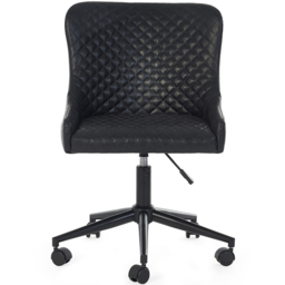 Julian Bowen Luxe Black Faux Leather Office Chair - thumbnail 3