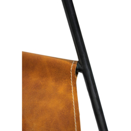 Ivyline Contemporary Hanging Leather Black Kindling Holder - thumbnail 4