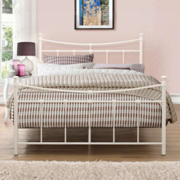 Emily Small Double Cream Bed Frame - thumbnail 3