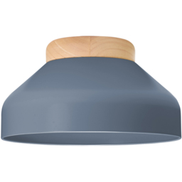 Happy Homewares Scandinavian Design Charcoal Grey Semi Flush Ceiling Light - thumbnail 1