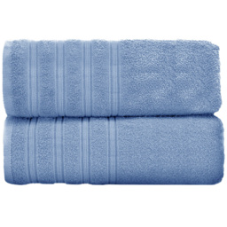 Velosso Hampi Cotton Blue Bath Sheet Set of 2 - thumbnail 1