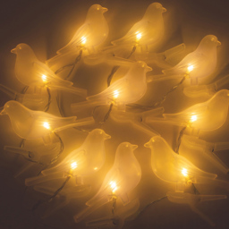 Gardenkraft Solar Acrylic Birds String Lights 10 Pack