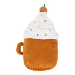 Brown Pumpkin Spiced Shaped Cushion 30cm - thumbnail 2
