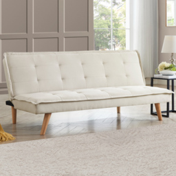 Home Detail Ada Double Sleeper Beige Fabric Sofa Bed