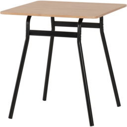 Seconique Warren Russet Oak Effect 2 Seater Dining Table Set Black - thumbnail 4