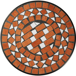 tectake Terracotta Balcony Table with Mosaic Pattern - thumbnail 4