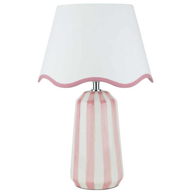 Sophie Stripe Table Lamp Pink - image 1