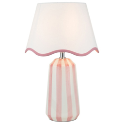 Sophie Stripe Table Lamp Pink - thumbnail 3
