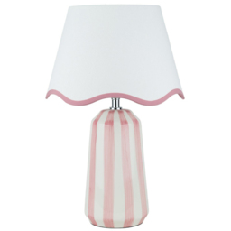 Sophie Stripe Table Lamp Pink - thumbnail 1