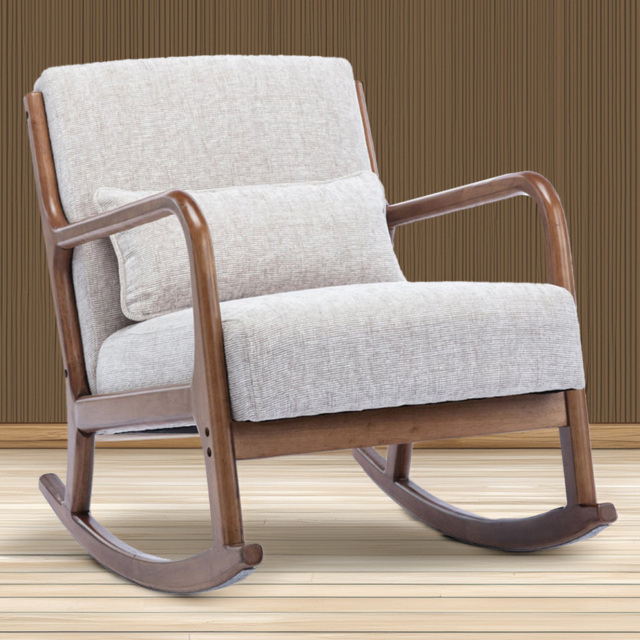 Otis Natural Woven Chenille Rocking Chair - image 1