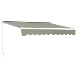 Living and Home Grey Retractable Manual Patio Awning 3 x 3.5m - thumbnail 4