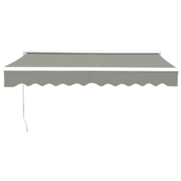 Living and Home Grey Retractable Manual Patio Awning 3 x 3.5m - thumbnail 2