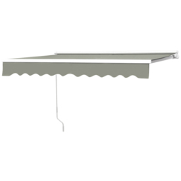 Living and Home Grey Retractable Manual Patio Awning 3 x 3.5m - thumbnail 3