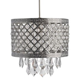 Cross Droplet Silver Pendant Light - thumbnail 1