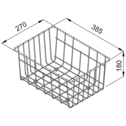 Reginox GSSB 02 SSWB Wire Basket - thumbnail 3