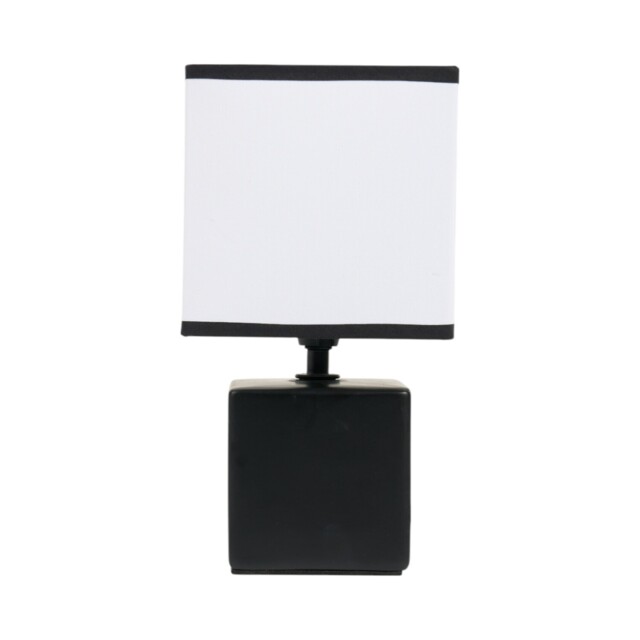 Axel Black Square Ceramic Table Lamp - image 1