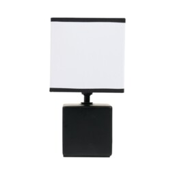 Axel Black Square Ceramic Table Lamp
