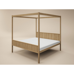 Flair Maddy Natural Super King Size 4 Poster Bed - thumbnail 2