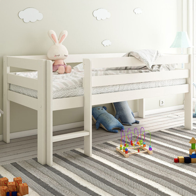 Noomi Shorty White Mid Sleeper Kids Bed - image 1