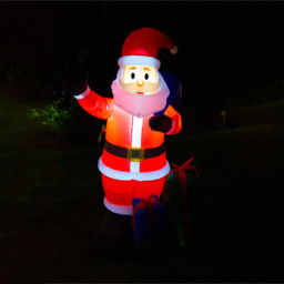 St Helens Multicolour LED Inflatable Santa Claus with Presents 5ft - thumbnail 3