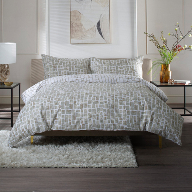 The Lyndon Company Tulle Natural Single Reversible Duvet Set - image 1