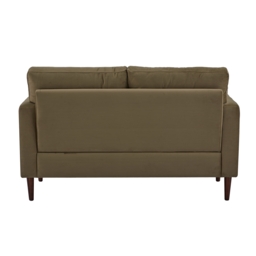 Taylor Matte Velvet 2 Seater Sofa - Olive Green - thumbnail 4