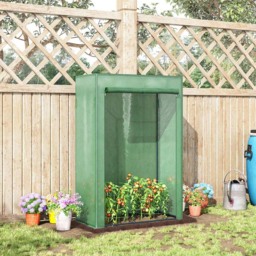 Outsunny Green Mini Greenhouse 3.2 x 1.6ft - thumbnail 2