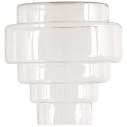 ValueLights Lane Clear Glass 5 Tier Easy Fit Shade