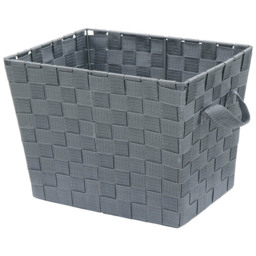JVL 16L Vichy Rectangular Nylon Storage Basket - thumbnail 1