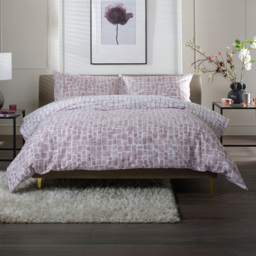 The Lyndon Company Tulle Pink Double Reversible Duvet Set