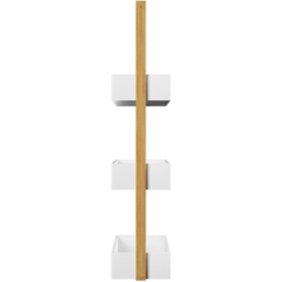 Flexi Storage 3 Shelf White and Bamboo Storage Caddy - thumbnail 4