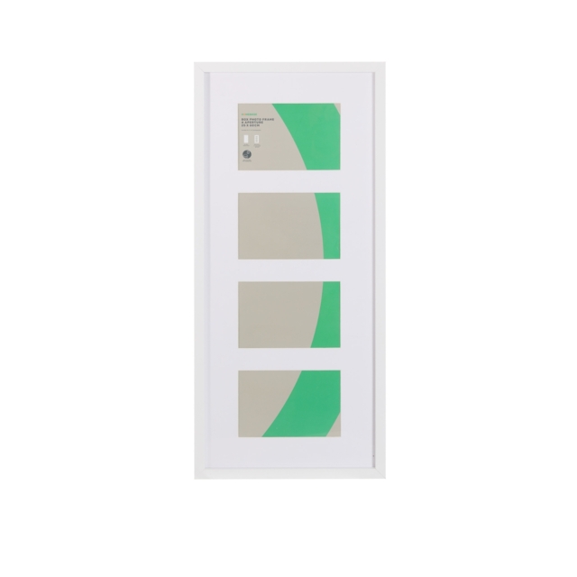 Box Photo Frame Multi Aperture - 60x25cm - White