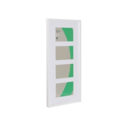 Box Photo Frame Multi Aperture - 60x25cm - White - thumbnail 2