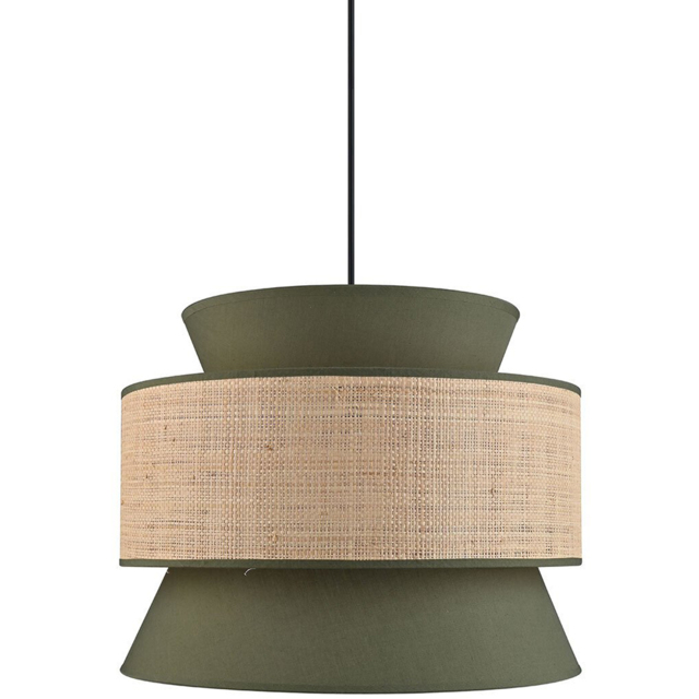 Berkley Green and Natural Pendant Light - image 1