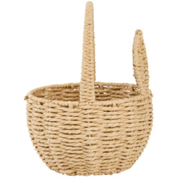 Seagrass Bunny Ear Basket - Brown - thumbnail 3