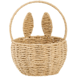Seagrass Bunny Ear Basket - Brown - thumbnail 2
