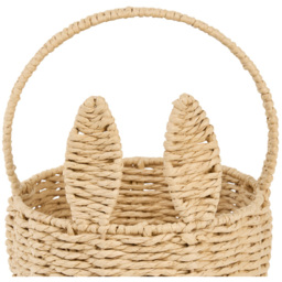 Seagrass Bunny Ear Basket - Brown - thumbnail 4