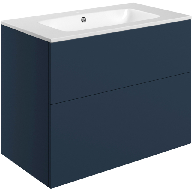 Bathstore Wharton 2 Door Blue Wall Hung Basin Unit 815mm - image 1