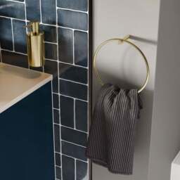 Bathstore Wharton 2 Door Blue Wall Hung Basin Unit 815mm - thumbnail 3