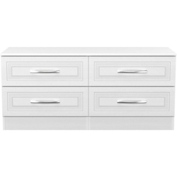 Crowndale Dorset 4 Drawer Signature White Bed Box Ready Assembled - thumbnail 2