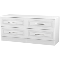 Crowndale Dorset 4 Drawer Signature White Bed Box Ready Assembled - thumbnail 4