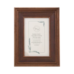 Haldon Wooden Frame Brown 6 x 4in