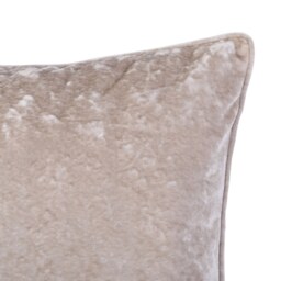 Large Crushed Velvet Cushion - Champagne - 58x58cm - thumbnail 2