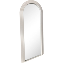 Evie 180 x 80cm Cream Ridged Arch Lean To Mirror