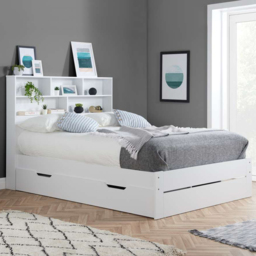 Alfie King Size White Storage Bed - thumbnail 1