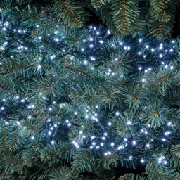 1500 LED Timer Cluster String Christmas Tree Lights - Bright White - thumbnail 1