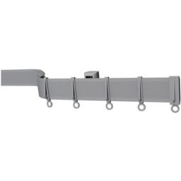 New Edge Blinds 500cm Coiled Streamline PVC Silver Curtain Track